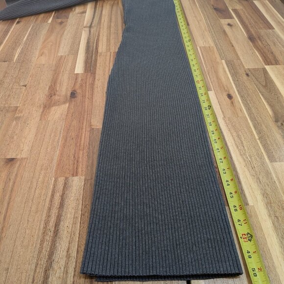 Astr the Label Long Sleeve Sweater Dress Grey Ribbed Midi Bodycon XL  Cutouts - Picture 9 of 12